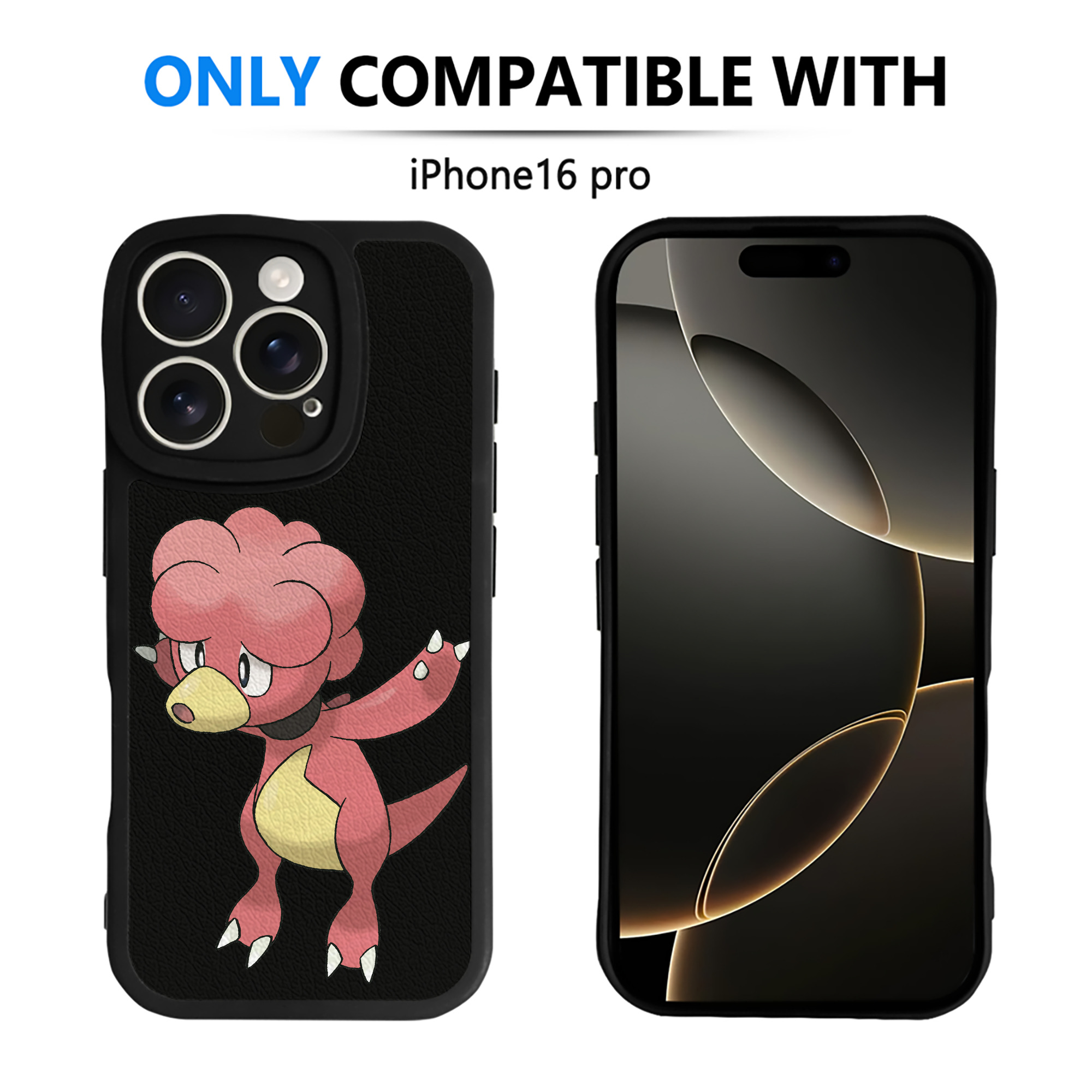 （画像用） ポケットモンスター Pokémon 【iPhone 16シリーズ対応】シリコンスマホケース（レザー調） 材質：シリコン